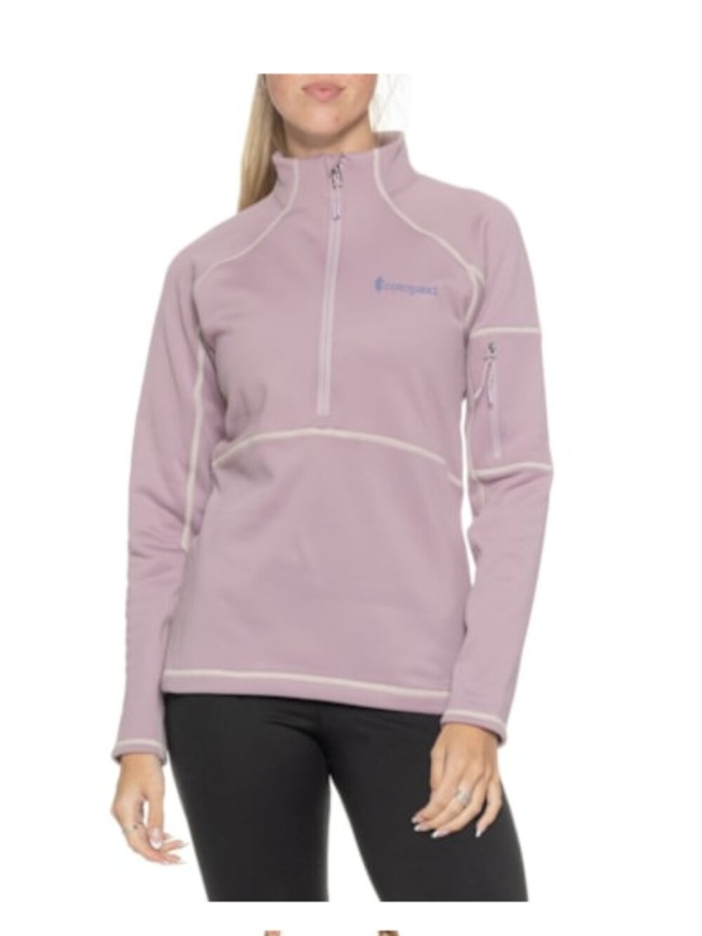 Cotopaxi Women's XL Tempa Fleece Shirt Jacket Zip Neck Quartz Pink Purple NWT